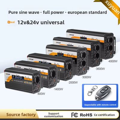 Edge Pure Sine Wave Inverter 12V/24V to 220V European Gauge Outdoor Vehicle Converter 3000W High Power China
