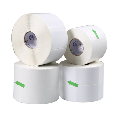 Barway 80mm White Vinyl Sticker Roll 5000pcs Plain Sticky Labels