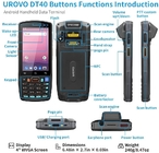 UROVO DT 40 Touch Screen Pda Handheld Computer Distribution Devices For Ticket Checking