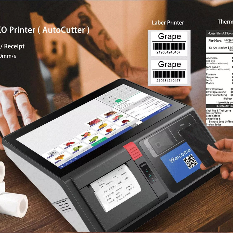 Model SGT-116 POS Systems POS Machine With 58mm Thermal Printer For Restaurant