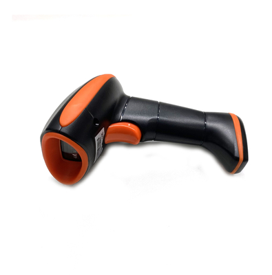 Orange Handheld Barcode Reader With Multi Language